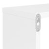 vidaXL Estantes parede c&uacute;bicas 4pcs deriv. madeira 80x15x26,5cm branco
