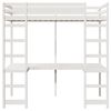 vidaXL Estrutura de cama loft Branco 90 x 200 cm
