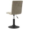 vidaXL Cadeiras de jantar giratórias 2 pcs veludo cinzento-claro