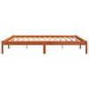vidaXL Cama sem colchão 180x200 cm pinho maciço castanho-mel