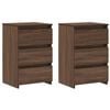 vidaXL Mesa cabeceira 2pcs40x35x62,5cm madeira proc. carvalho castanho
