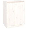 vidaXL Sapateira 60x35x80 cm madeira de pinho maci&ccedil;a branco