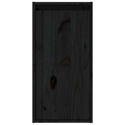 vidaXL Móveis de TV 2 pcs madeira de pinho maciça preto