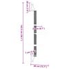 vidaXL &Aacute;rvore parede p/ gatos c/ poste arranhador 142,5 cm cinza-claro