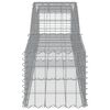 vidaXL Cestos gabião arqueados 3 pcs 400x50x40/60 cm ferro galvanizado