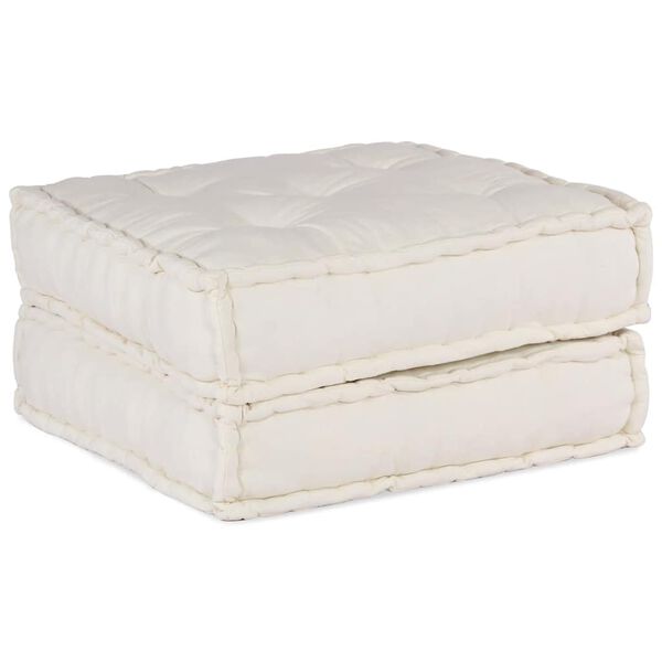 vidaXL Unidade de sof&aacute; modular 70x70x36 cm tecido creme