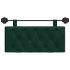 vidaXL Cabeceira Suspensa Verde Escuro 100 x 55 x 7 cm Veludo