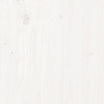 vidaXL Cama para idosos com cabeceira 160x200 cm madeira maciça branco