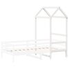 vidaXL Telhado de cama infantil 118x70x176,5 cm pinho maci&ccedil;o branco