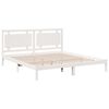 vidaXL Cama extra longa sem colchão 200x220 cm madeira maciça