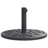 vidaXL Base de guarda-sol para postes de &Oslash;38/48 mm 12 kg redondo
