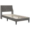 vidaXL Estrutura da Cama com cabeceira Cinza Escuro 80 x 200 cm Veludo