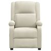 vidaXL Poltrona reclin&aacute;vel veludo cor creme