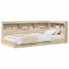 vidaXL Cama com Estante com prateleira Carvalho Sonoma 75 x 190 cm