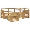 vidaXL Conjunto de Sof&aacute;s para Exterior 5 pcs Branco 59 x 59 x 37 cm