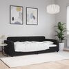vidaXL Sof&aacute;-cama 90x190 cm veludo preto