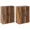 vidaXL Arm&aacute;rio de Parede 2 pcs Madeira antiga 69,5 x 34 x 90 cm