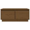 vidaXL Mesa de centro 80x50x35 cm madeira de pinho maci&ccedil;a castanho-mel