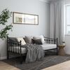 vidaXL Estrutura sof&aacute;-cama de puxar 90x200 cm metal preto