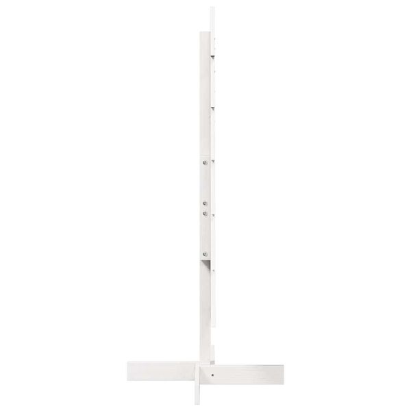 vidaXL Árvore de Natal decorativa 120cm madeira de pinho maciça branco