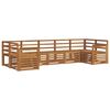 vidaXL Conjuntos de sof&aacute;s 7 pcs Natural Madeira S&oacute;lida de Ac&aacute;cia