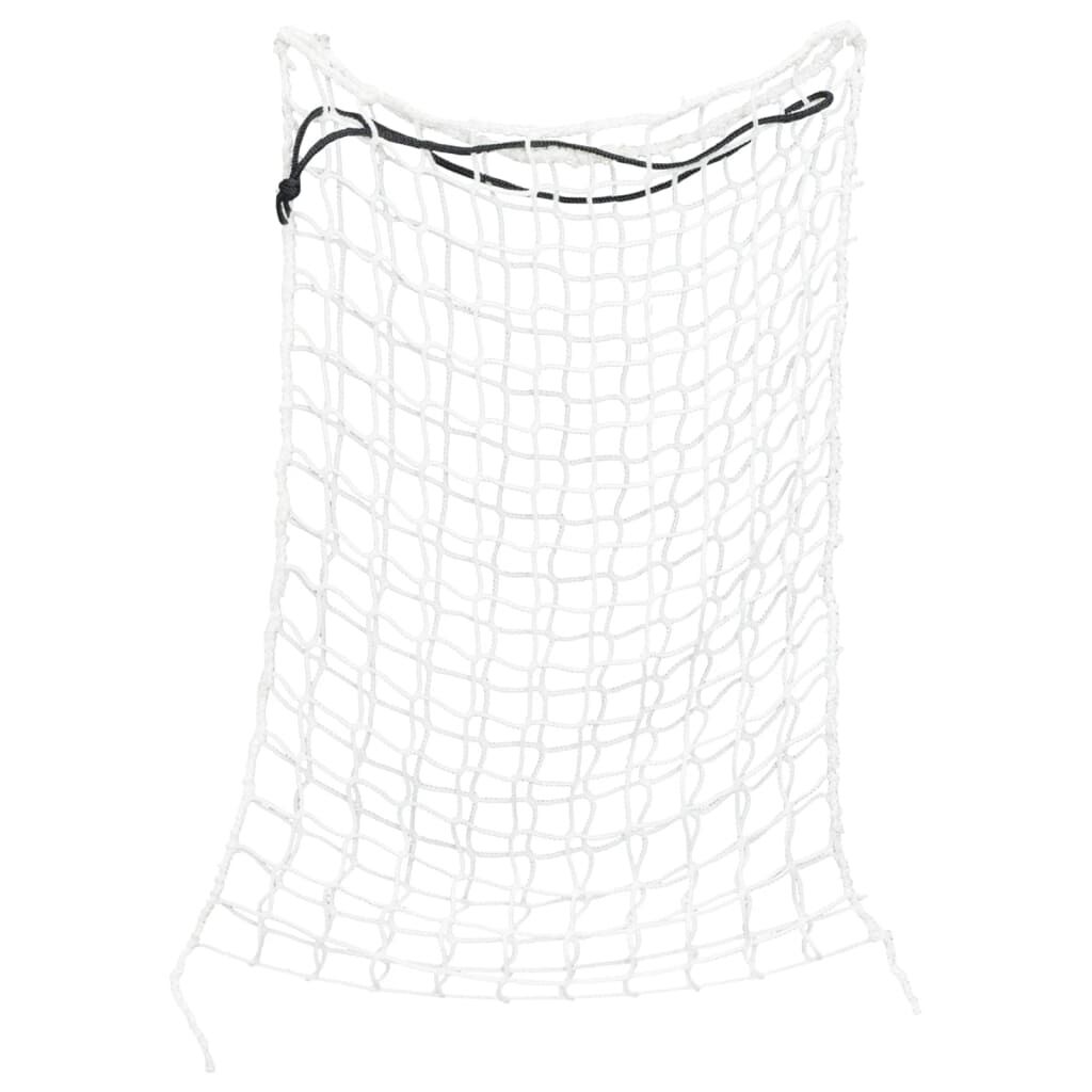VidaXL Redes para feno 2 pcs retangular 75x50 cm PP branco