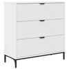 vidaXL Buffet Branco 79,5 x 33 x 82 cm Derivados de Madeira