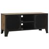 vidaXL M&oacute;vel de TV 105x36x47 cm metal e MDF castanho r&uacute;stico