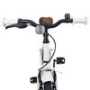 vidaXL Bicicleta Infantil 22 Polegadas para 7-12 anos Branco
