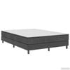 vidaXL Cama boxspring 160x200 cm tecido cinzento