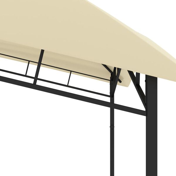 vidaXL Gazebo de jardim 4x4x2,9 m 180g/m&sup2; creme