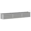 vidaXL Floreira Cinzento-claro 290 x 50 x 45 cm A&ccedil;o Galvanizado