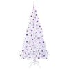 vidaXL &Aacute;rvore de Natal Artificial com 300 LEDs Branco 210 cm PVC e A&ccedil;o