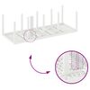 vidaXL Conjunto de Jantar para Jardim 11 pcs Branco Polipropileno
