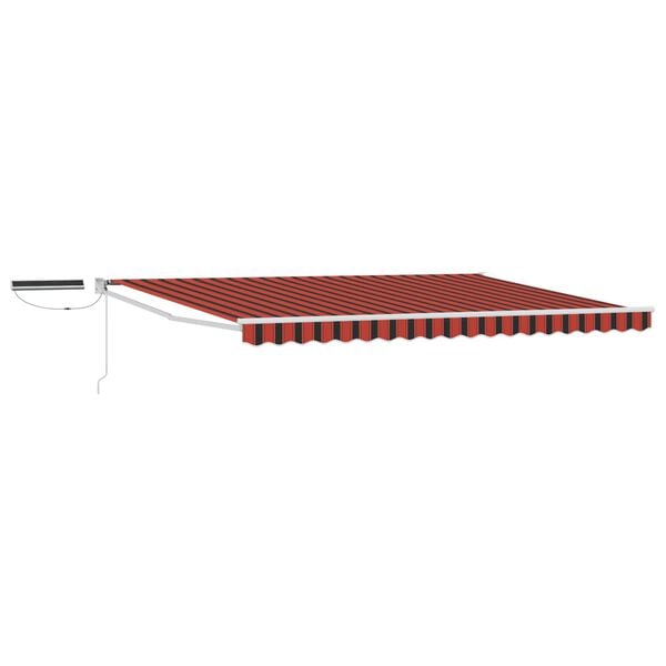 vidaXL Toldo Retr&aacute;til El&eacute;trico Laranja e Preto 4 x 2 m