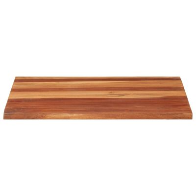 vidaXL Tampo de mesa madeira de acácia maciça 25-27 mm 60x70 cm