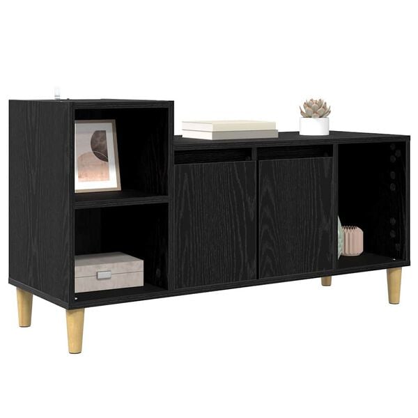 vidaXL Gabinete para TV Carvalho Preto 100 x 35 x 55 cm