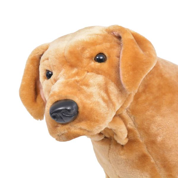 vidaXL Cão labrador em peluche castanho claro XXL