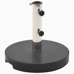 vidaXL Base de guarda-sol redonda granito 20 kg preto