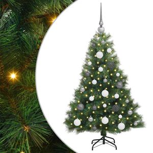 vidaXL &Aacute;rvore de Natal Artificial com 150 LEDs Verde 120 cm PE e PVC