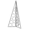 vidaXL &Aacute;rvore de Natal de metal KUOPIO 100 cm A&ccedil;o Preto
