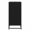 vidaXL Buffet Carvalho Preto 35,5 x 35 x 76 cm