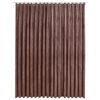 vidaXL Cortina blackout com ganchos 290x245 cm veludo rosa antigo