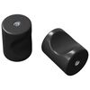 vidaXL Knob de Arm&aacute;rio 2 unid. Preto 18 x 23 mm Ferro