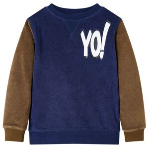 Sweatshirt para crian&ccedil;a azul-marinho escuro 92
