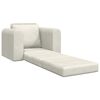 vidaXL Sof&aacute;-Cama Creme 98 x 71 x 83 cm Veludo