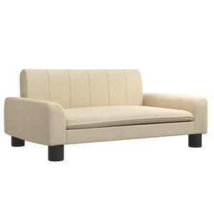 vidaXL Cama para c&atilde;es 70x45x30 cm tecido cor creme