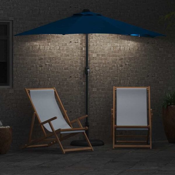 vidaXL Guarda-sol de Jardim Azul Azur 294 x 150 x 223 cm