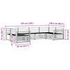 vidaXL Conjuntos de sof&aacute;s 6 pcs Natural Madeira S&oacute;lida de Ac&aacute;cia