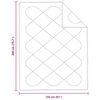 vidaXL Edredom de Inverno Branco 240 x 222 x 5 cm Poli&eacute;ster